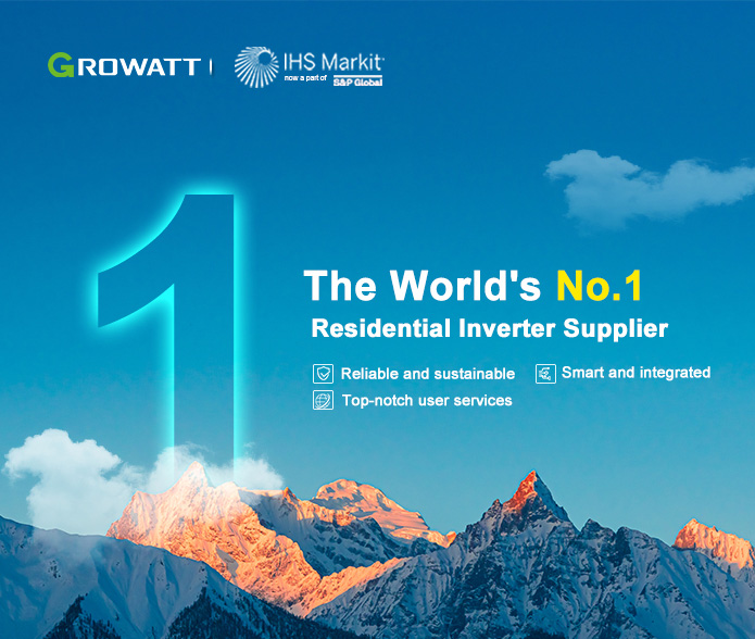 Growatt se classe au premier rang mondial pour les livraisons d'onduleurs résidentiels deux années d